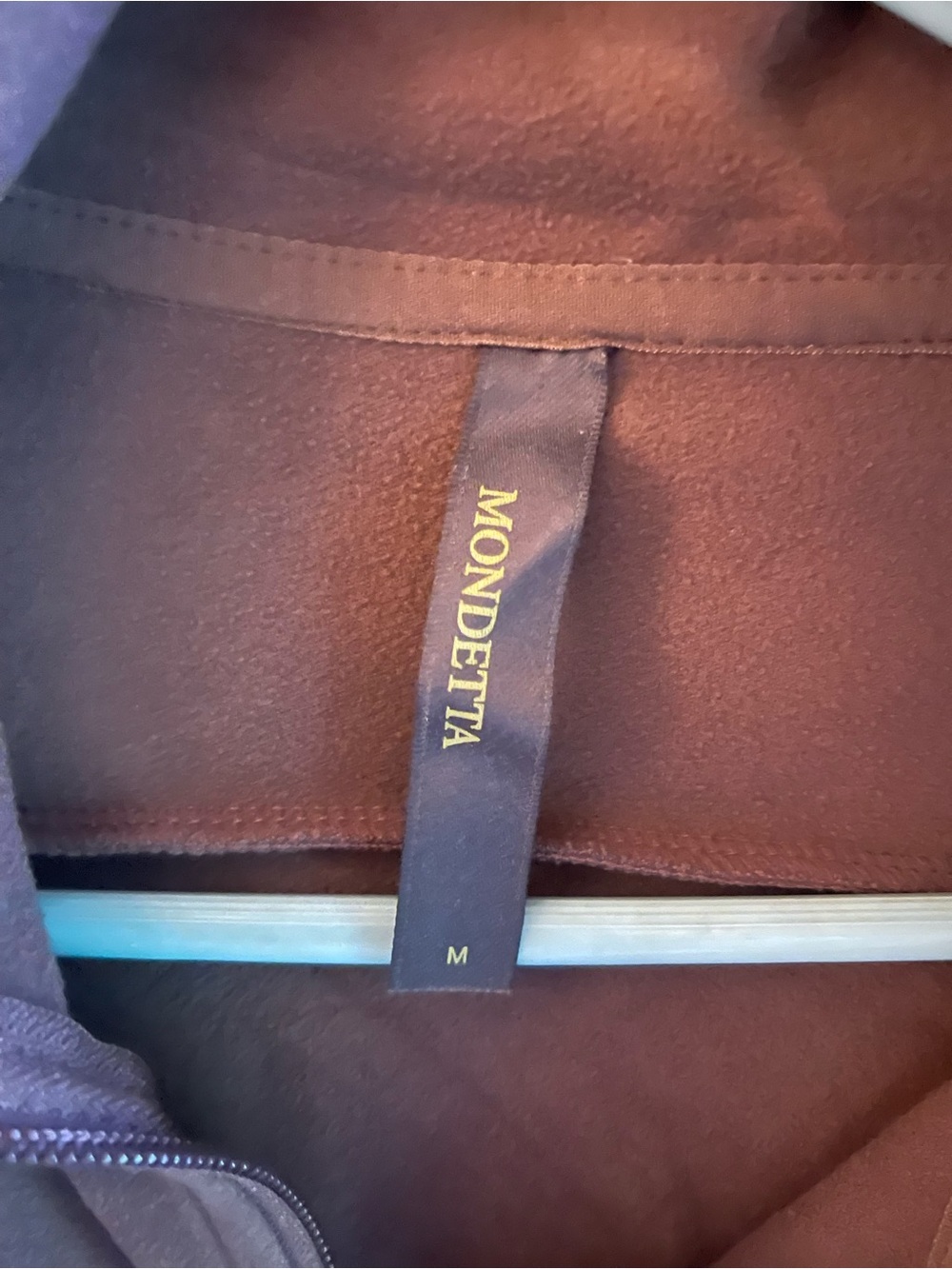Women’s Monetta Mauve fleece zip up - Picture 3 of 4